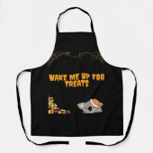 ハロウィーンのおやつらのための眠い動物！クラシック エプロン (正面)