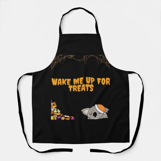 ハロウィーンのおやつらのための眠い動物！クラシック エプロン (正面)