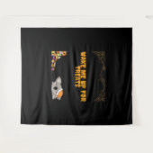 ハロウィーンのおやつらのための眠い動物！クラシック タペストリー (正面(横))