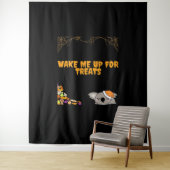 ハロウィーンのおやつらのための眠い動物！クラシック タペストリー (インサイチュ)