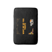 ハロウィーンのおやつらのための眠い動物！クラシック バスマット (正面縦)