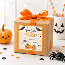 ハロウィーンのお菓子に貼って可愛いステッカー