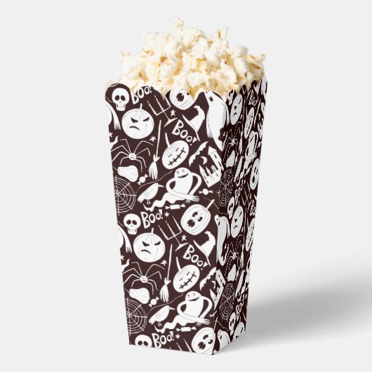 ハロウィーンのお菓子のお返し箱 フェイバーボックス (はじけた状態)