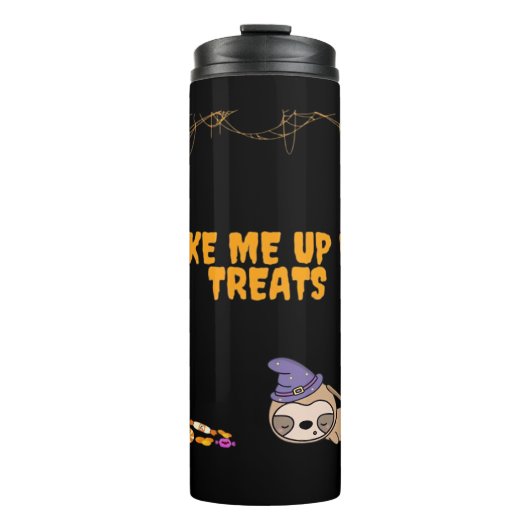 ハロウィーンのお菓子の準備ができて眠いナマケモノ！クラシックT タンブラー (正面)