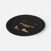 ハロウィーンのお菓子の準備ができて眠いナマケモノ!クラシックT ペーパープレート (アングル)