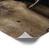 ハロウィーンのかかしのポスター ポスター (角)