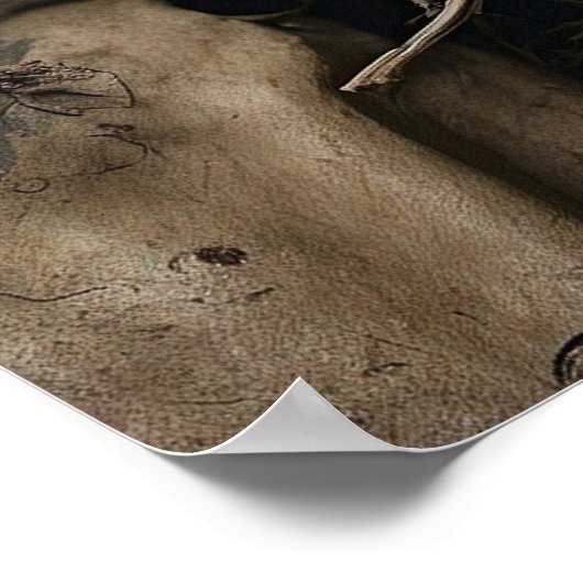 ハロウィーンのかかしのポスター ポスター (角)