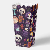 ハロウィーンのかわいいスケルトン フェイバーボックス (裏面)
