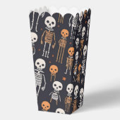 ハロウィーンのかわいいスケルトン フェイバーボックス (裏面)