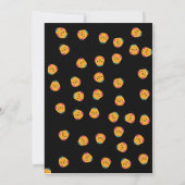 ハロウィーンのかわいいパーティー招待状 ジャック・オ・ランタン 誕生日 招待状 (裏面)