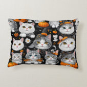 ハロウィーンのかわいい猫枕 アクセントクッション (裏面)