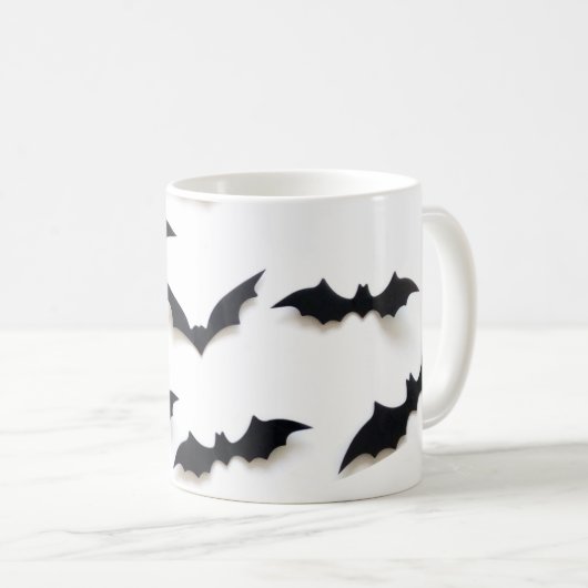 ハロウィーンのこうもりのみ。 コーヒーマグカップ (正面右)