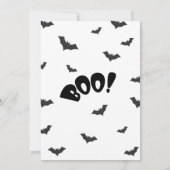ハロウィーンのこうもり 招待状 (裏面)