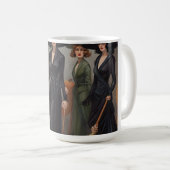 ハロウィーンのご挨拶(地元の魔女のコーヴェン) コーヒーマグカップ (正面右)