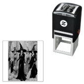 ハロウィーンのご挨拶(地元の魔女のコーヴェン) セルフインキングスタンプ (インサイチュ)