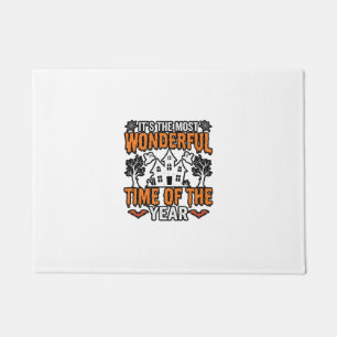 ハロウィーンのすばらしい時期のヴィンテージTシャツデザイン ドアマット