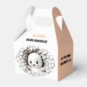 ハロウィーンのぞきブーブベイビーシャワーかわいいオフィスボックス フェイバーボックス (裏面サイド)