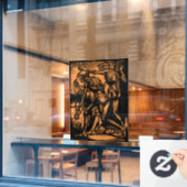 ハロウィーンのために死んだ鉱夫の恐怖が見つかる ウィンドウサイン (カフェ窓)