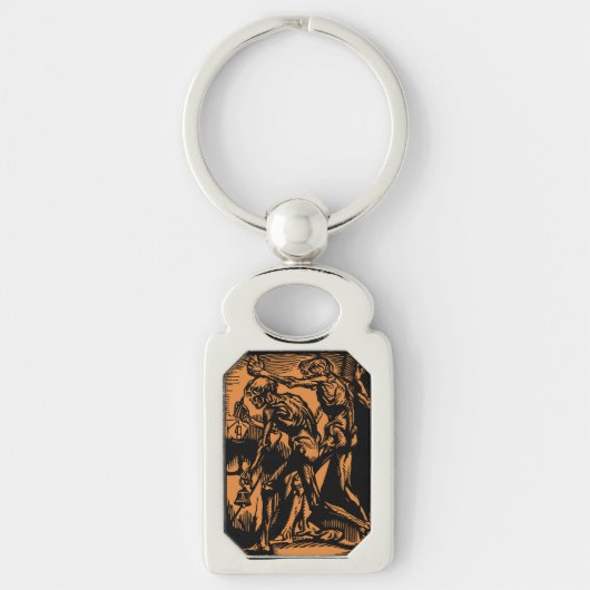 ハロウィーンのために死んだ鉱夫の恐怖が見つかる キーホルダー (正面)