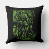 ハロウィーンのために死んだ鉱夫の恐怖が見つかる クッション (裏面)