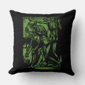 ハロウィーンのために死んだ鉱夫の恐怖が見つかる クッション (正面)