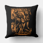 ハロウィーンのために死んだ鉱夫の恐怖が見つかる クッション (裏面)