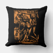 ハロウィーンのために死んだ鉱夫の恐怖が見つかる クッション (正面)