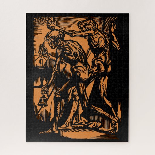 ハロウィーンのために死んだ鉱夫の恐怖が見つかる ジグソーパズル (縦)