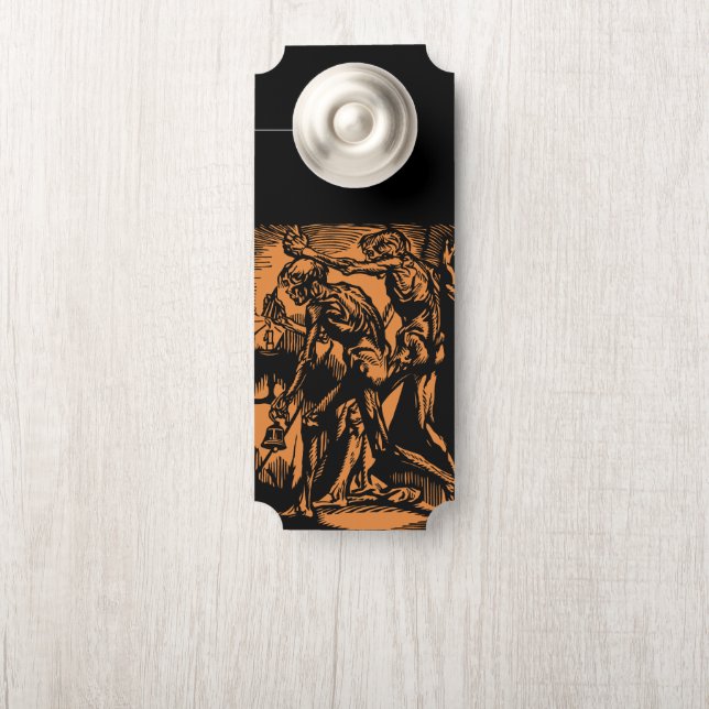 ハロウィーンのために死んだ鉱夫の恐怖が見つかる ドアノブサイン (ノブ)