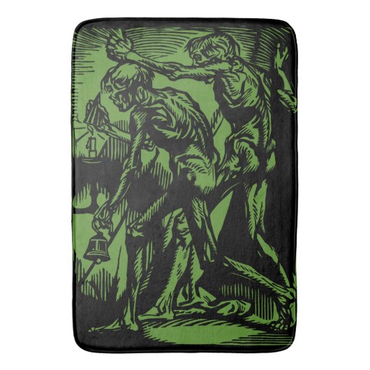 ハロウィーンのために死んだ鉱夫の恐怖が見つかる バスマット (正面縦)