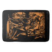 ハロウィーンのために死んだ鉱夫の恐怖が見つかる バスマット (正面)