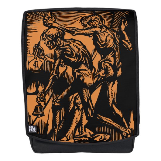 ハロウィーンのために死んだ鉱夫の恐怖が見つかる バックパック (正面)