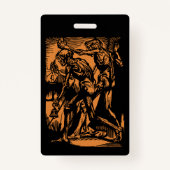 ハロウィーンのために死んだ鉱夫の恐怖が見つかる バッジ (裏面)