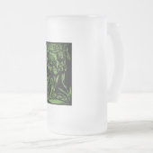 ハロウィーンのために死んだ鉱夫の恐怖が見つかる フロストグラスビールジョッキ (正面右)