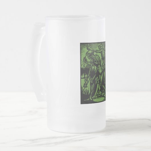 ハロウィーンのために死んだ鉱夫の恐怖が見つかる フロストグラスビールジョッキ (正面左)