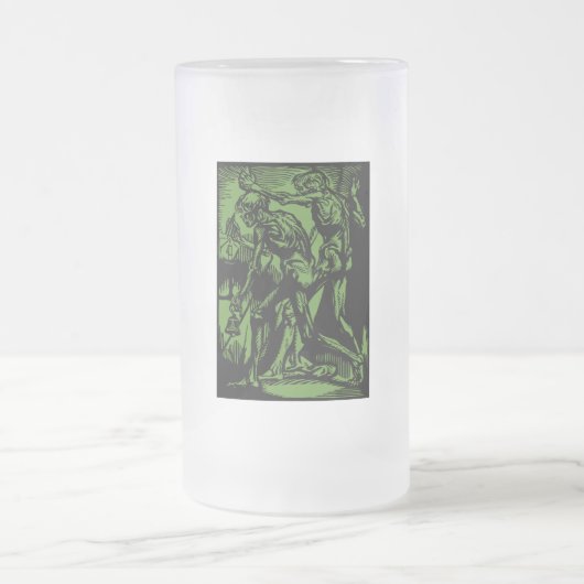 ハロウィーンのために死んだ鉱夫の恐怖が見つかる フロストグラスビールジョッキ (中央)