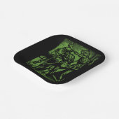 ハロウィーンのために死んだ鉱夫の恐怖が見つかる ペーパープレート (傾斜あり)