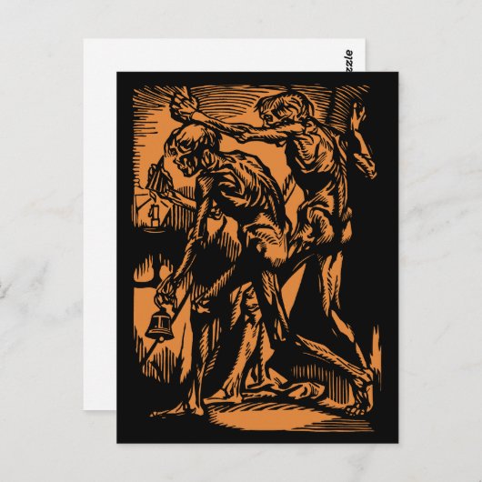 ハロウィーンのために死んだ鉱夫の恐怖が見つかる ポストカード (正面/裏面)