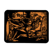 ハロウィーンのために死んだ鉱夫の恐怖が見つかる マグネット (横)