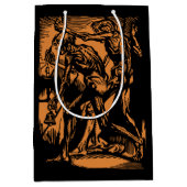 ハロウィーンのために死んだ鉱夫の恐怖が見つかる ミディアムペーパーバッグ (正面)