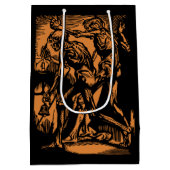 ハロウィーンのために死んだ鉱夫の恐怖が見つかる ミディアムペーパーバッグ (裏面)