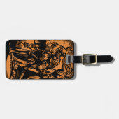 ハロウィーンのために死んだ鉱夫の恐怖が見つかる ラゲッジタグ (正面横)