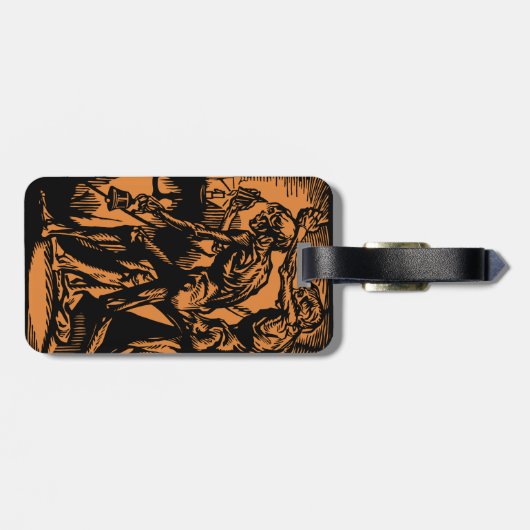 ハロウィーンのために死んだ鉱夫の恐怖が見つかる ラゲッジタグ (裏面横)