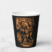 ハロウィーンのために死んだ鉱夫の恐怖が見つかる 紙コップ (正面)