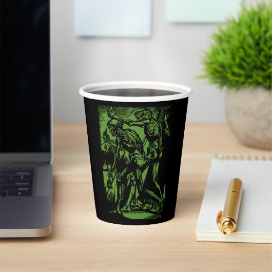 ハロウィーンのために死んだ鉱夫の恐怖が見つかる 紙コップ (インサイチュ)