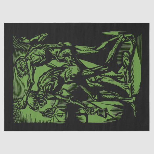 ハロウィーンのために死んだ鉱夫の恐怖が見つかる 薄葉紙 (正面)