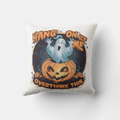 ハロウィーンのためのカボチャからの幸せな幽霊 クッション (裏面)