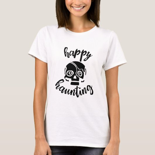ハロウィーンのためのハッピーハートカル Tシャツ (正面)