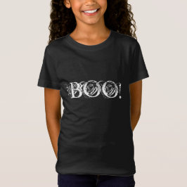 ハロウィーンのための興味深いレタリングのブー Tシャツ