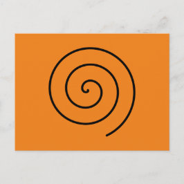 ハロウィーンのアブストラクト・シュワルツ・ウント・オレンジ ポストカード